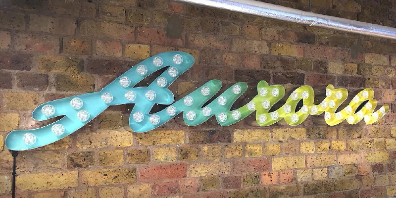 Gradient light up sign Gradient light up sign – Light Up Letters by Goodwin & Goodwin, London