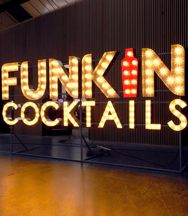 Illuminated Cocktail Sign Illuminated Cocktail Sign – Light Up Letters by Goodwin & Goodwin, London