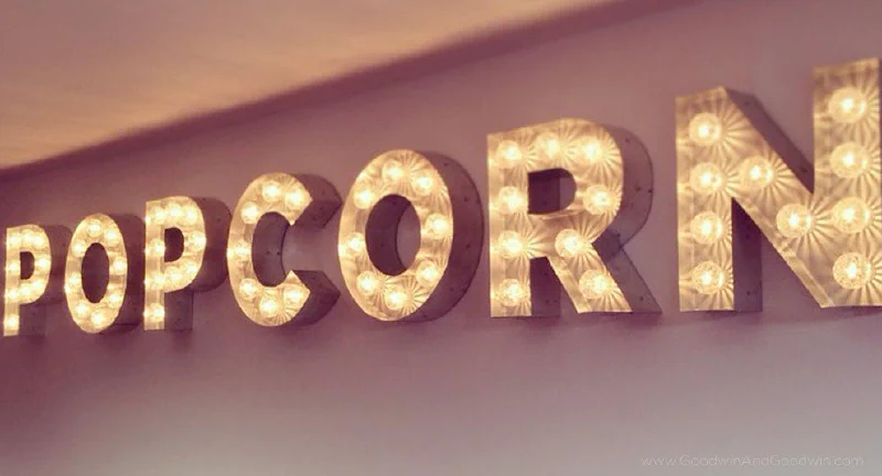 Popcorn Sign Popcorn Sign – Light Up Letters by Goodwin & Goodwin, London