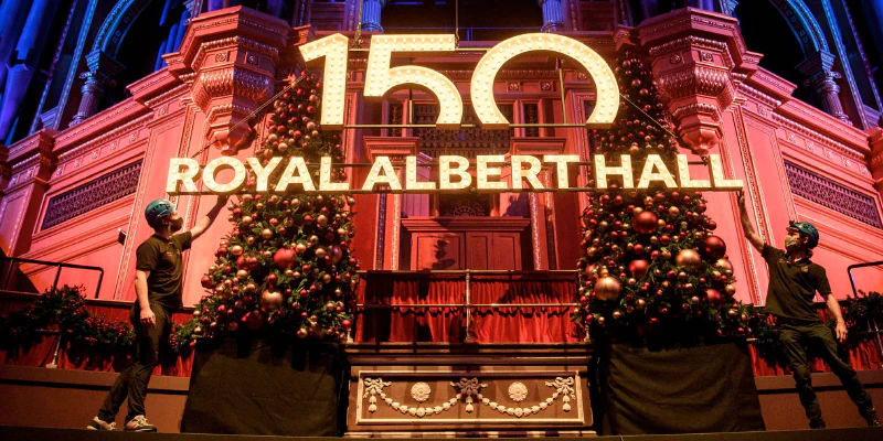 Royal Albert Hall Anniversary Sign Royal Albert Hall Anniversary Sign – Light Up Letters by Goodwin & Goodwin, London