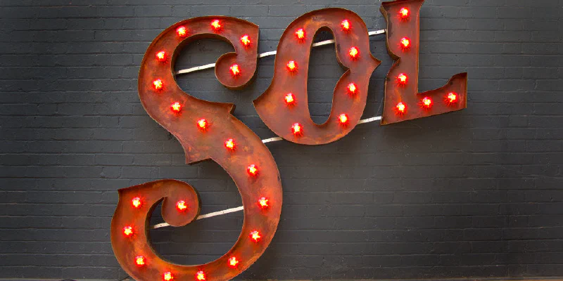 Sol Beer light up sign Sol Beer light up sign – Light Up Letters by Goodwin & Goodwin, London