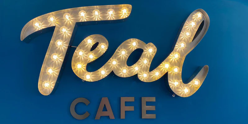 Teal light up letters Teal light up letters – Light Up Letters by Goodwin & Goodwin, London