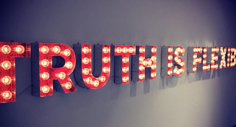 Truth is Flexible Truth is Flexible – Light Up Letters by Goodwin & Goodwin, London