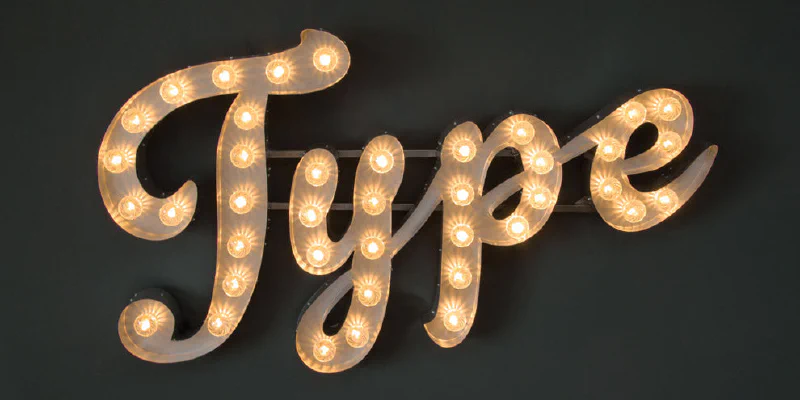 Vintage circus typography sign Vintage circus typography sign – Light Up Letters by Goodwin & Goodwin, London