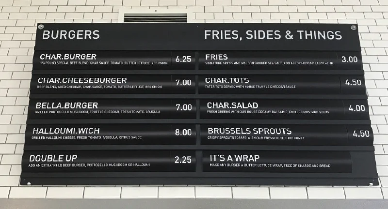 Cafe Menu Board Cafe Menu Board – Menu Signs, Menu Boards & Menu Cases by Goodwin & Goodwin, London