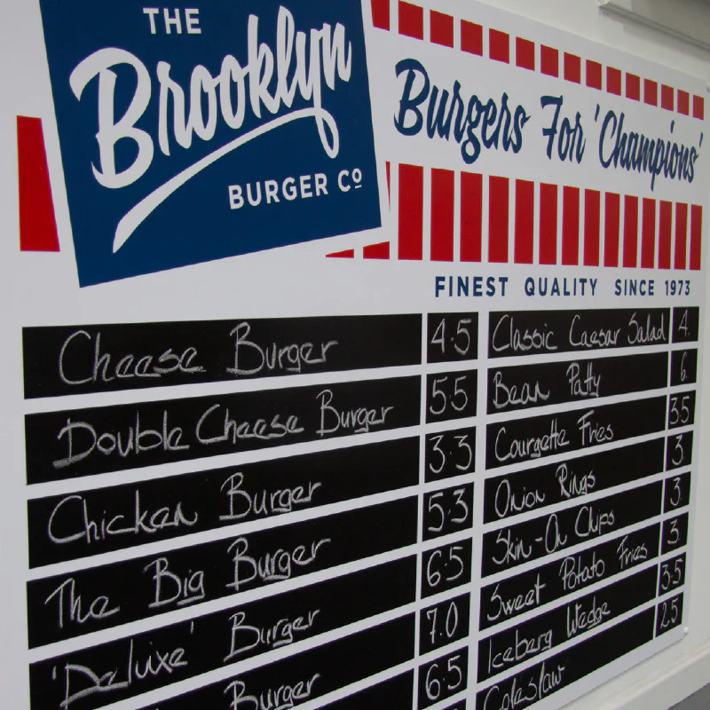 Custom Chalk Board Menu Custom Chalk Board Menu – Menu Signs, Menu Boards & Menu Cases by Goodwin & Goodwin, London