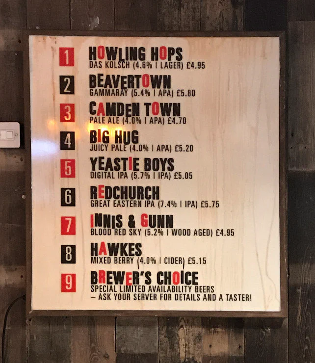 Industrial/Rusted Drinks Menu Industrial/Rusted Drinks Menu – Menu Signs, Menu Boards & Menu Cases by Goodwin & Goodwin, London