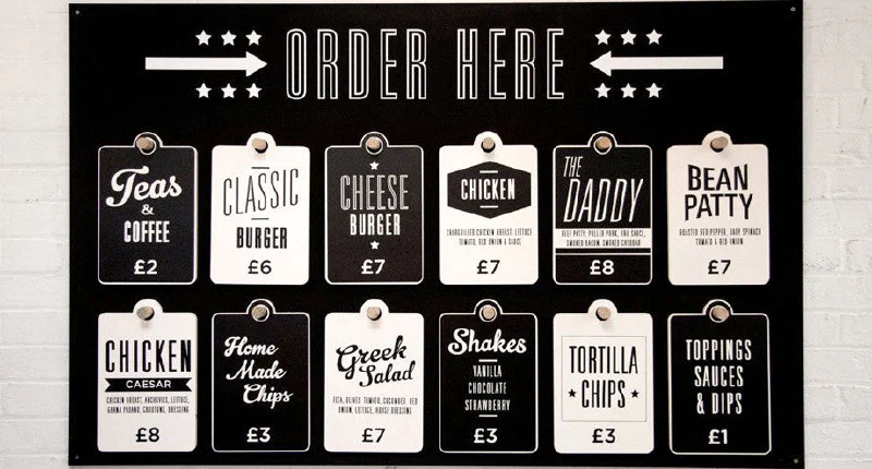 Peg Menu Peg Menu – Menu Signs, Menu Boards & Menu Cases by Goodwin & Goodwin, London