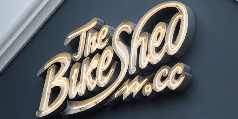 Bike Shed Sign Bike Shed Sign – Real Glass Neon Signs by Goodwin & Goodwin, London