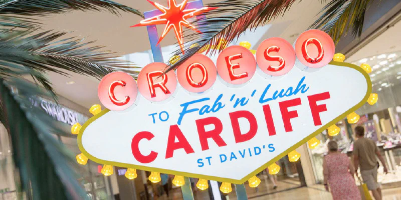 Cardiff 'Las Vegas' Style Neon Sign Cardiff 'Las Vegas' Style Neon Sign – Real Glass Neon Signs by Goodwin & Goodwin, London