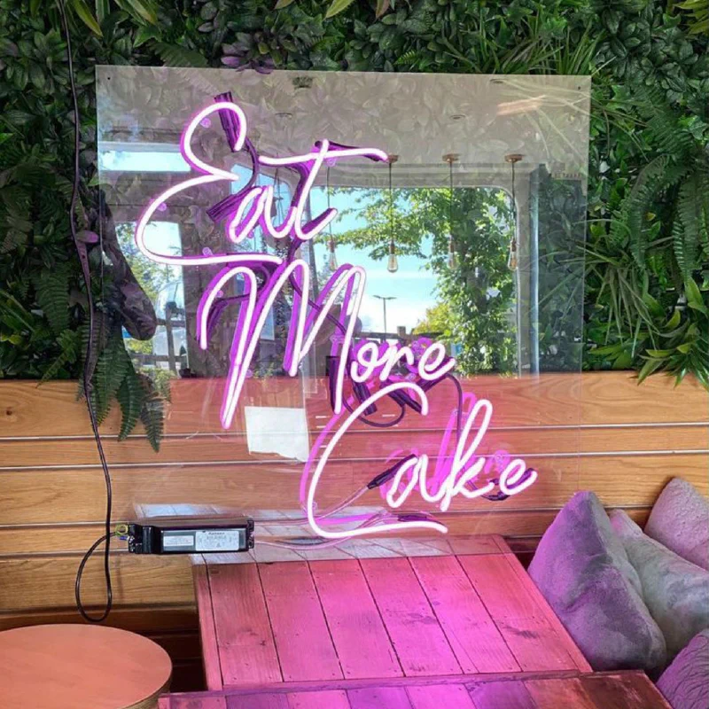 Eat more cake - neon sign Eat more cake - neon sign – Real Glass Neon Signs by Goodwin & Goodwin, London
