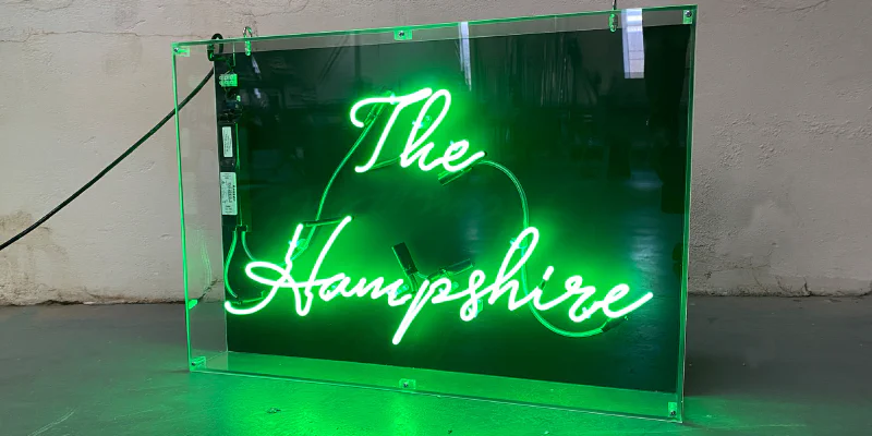 Green Neon Sign Green Neon Sign – Real Glass Neon Signs by Goodwin & Goodwin, London
