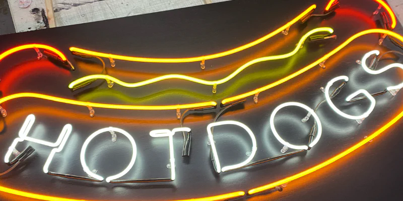 Hotdogs Neon Sign Hotdogs Neon Sign – Real Glass Neon Signs by Goodwin & Goodwin, London