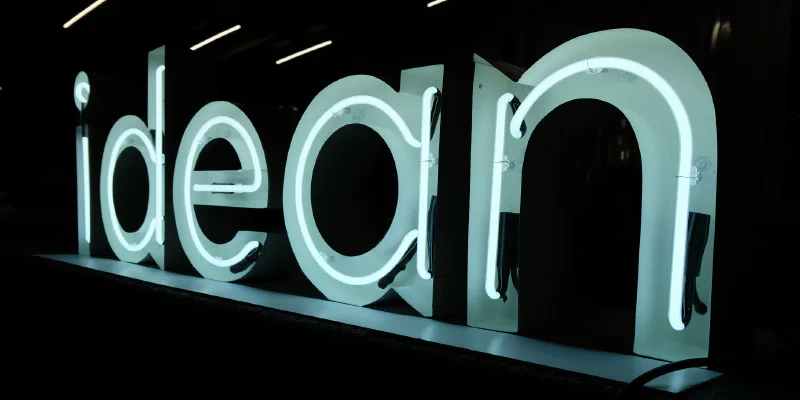 Idean Neon Sign Idean Neon Sign – Real Glass Neon Signs by Goodwin & Goodwin, London
