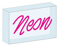 Neon mounting option: Acrylic Box