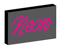Neon mounting option: Tray Mounted