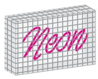 Neon mounting option: Wire Cage