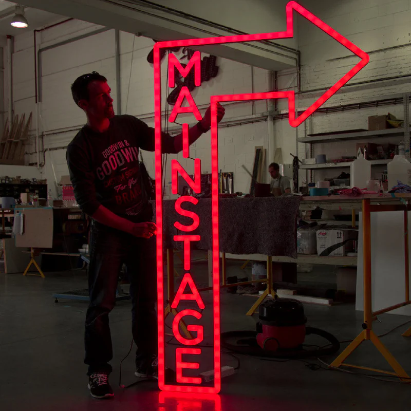 LED Neon Sign for Pretty Green LED Neon Sign for Pretty Green – Real Glass Neon Signs by Goodwin & Goodwin, London