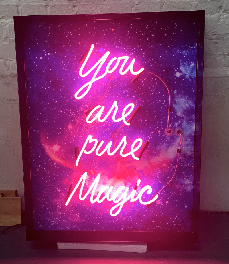 Magic neon sign Magic neon sign – Real Glass Neon Signs by Goodwin & Goodwin, London