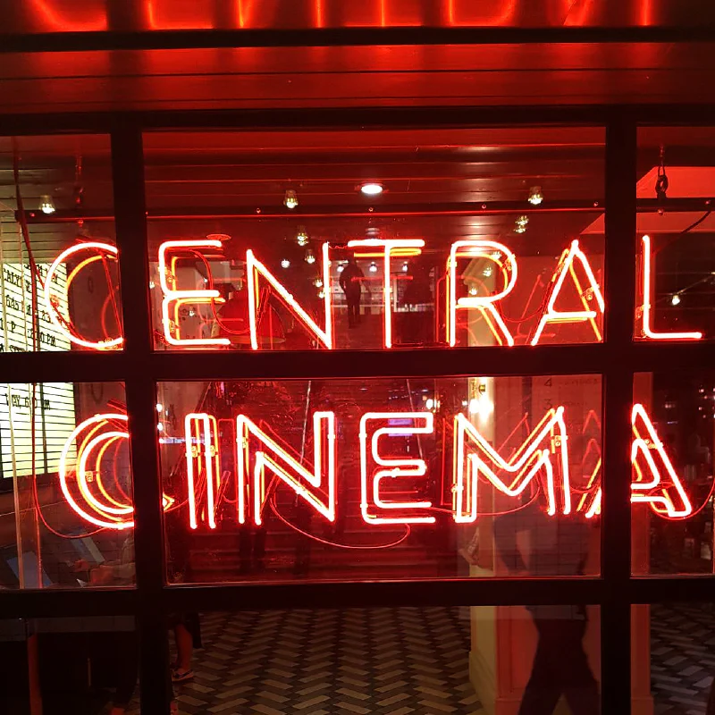 Neon Cinema Sign Neon Cinema Sign – Real Glass Neon Signs by Goodwin & Goodwin, London