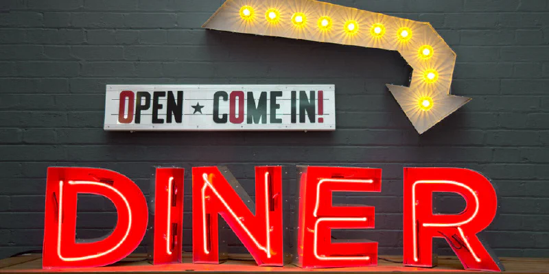 Neon Diner Sign Neon Diner Sign – Real Glass Neon Signs by Goodwin & Goodwin, London