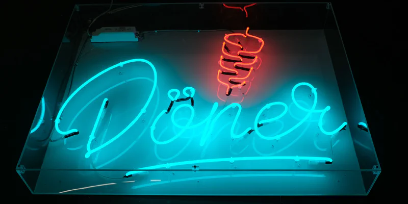 Neon Doner Sign Neon Doner Sign – Real Glass Neon Signs by Goodwin & Goodwin, London
