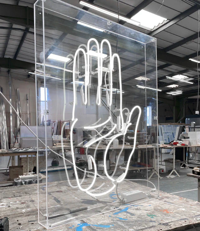 Neon Hand Neon Hand – Real Glass Neon Signs by Goodwin & Goodwin, London