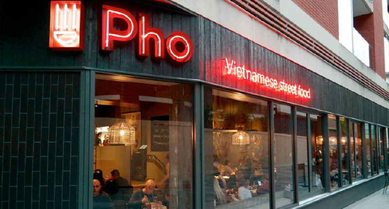 Pho vietnamese street food Pho vietnamese street food – Real Glass Neon Signs by Goodwin & Goodwin, London