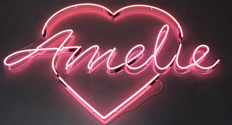 Pink Neon Heart Sign Pink Neon Heart Sign – Real Glass Neon Signs by Goodwin & Goodwin, London