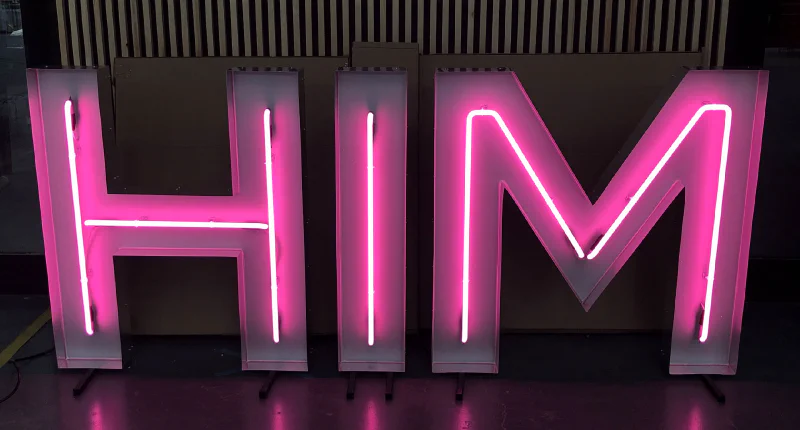 Pink Neon Sign Pink Neon Sign – Real Glass Neon Signs by Goodwin & Goodwin, London