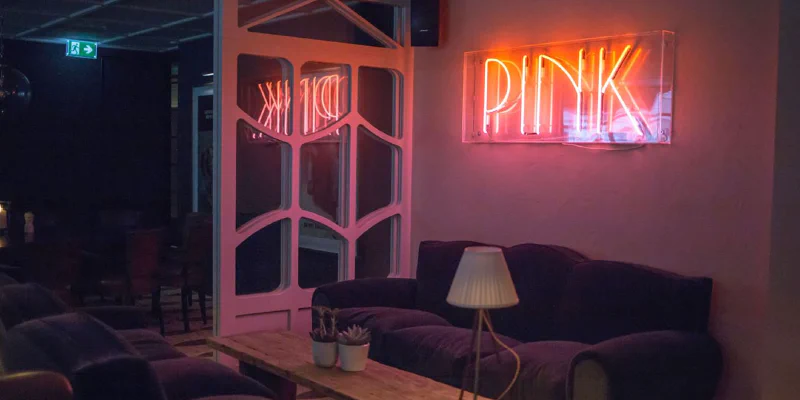 PINK Neon Sign PINK Neon Sign – Real Glass Neon Signs by Goodwin & Goodwin, London
