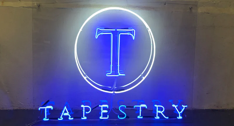 Tapestry Neon Sign Tapestry Neon Sign – Real Glass Neon Signs by Goodwin & Goodwin, London