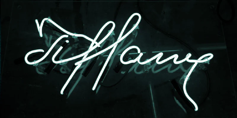 Tiffany & Co Neon Sign Tiffany & Co Neon Sign – Real Glass Neon Signs by Goodwin & Goodwin, London