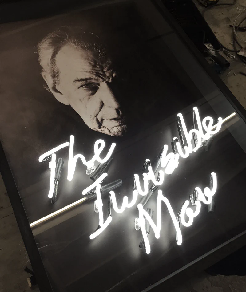 White neon script White neon script – Real Glass Neon Signs by Goodwin & Goodwin, London
