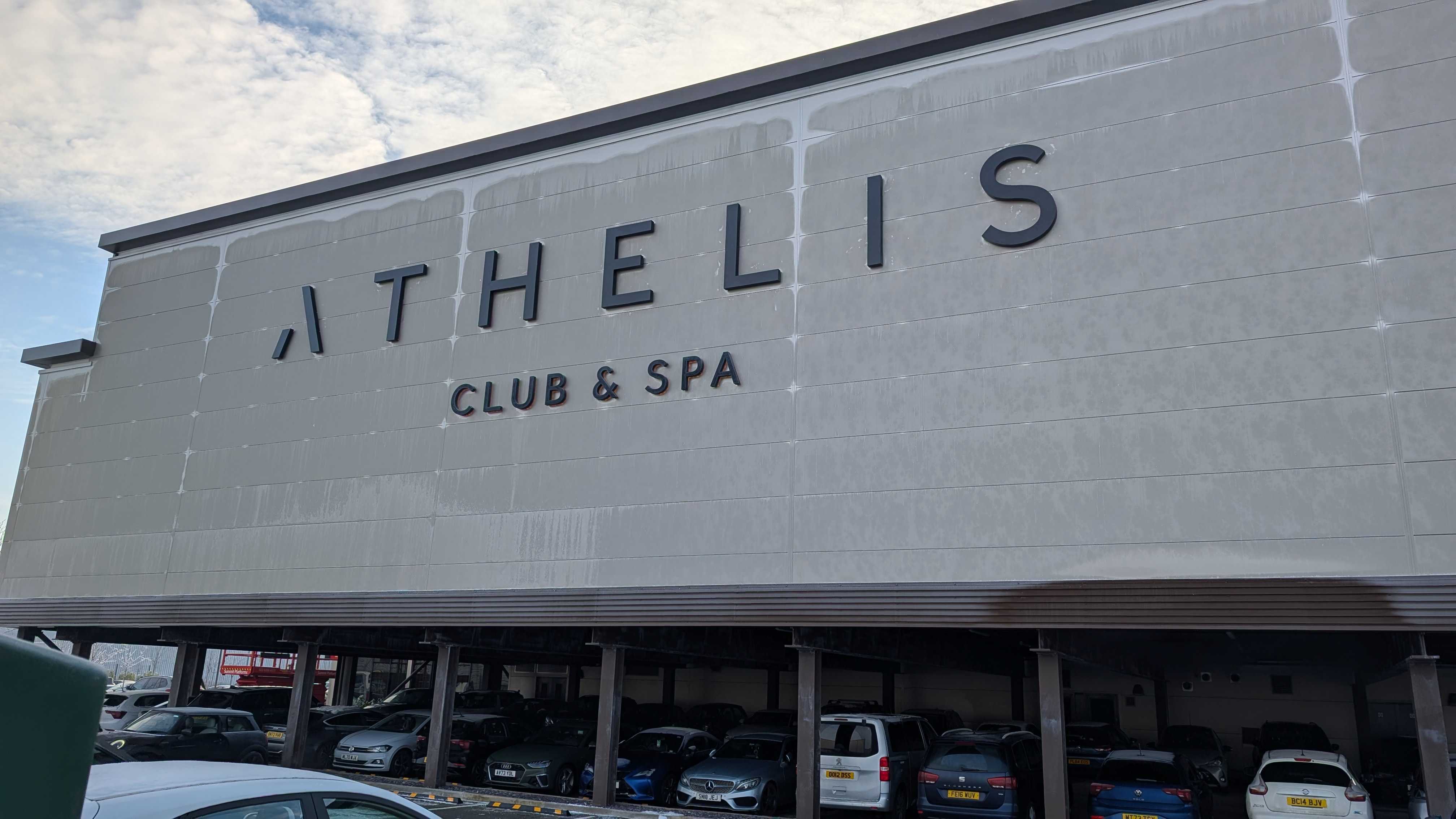Installed sign lettering by Goodwin & Goodwin, London