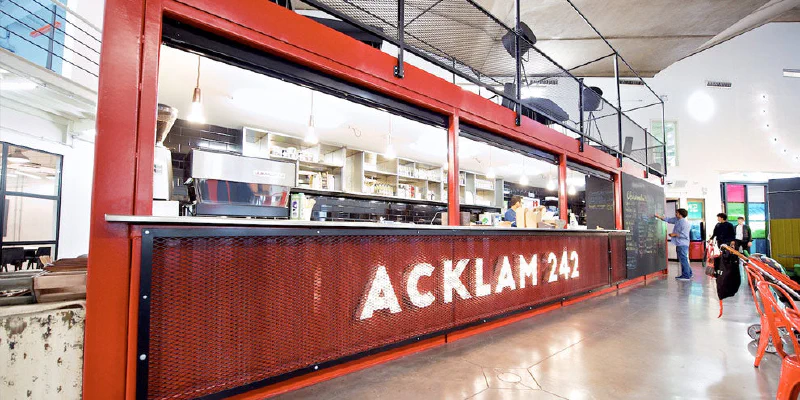 Acklam 242 sign at Westbourne Studios, West London – Restaurant Signs by Goodwin & Goodwin, London