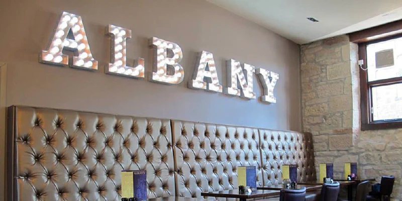 Albany Hotel sign – Restaurant Signs by Goodwin & Goodwin, London