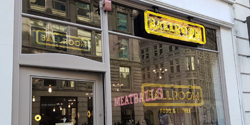 Ballroom London – Restaurant Signs by Goodwin & Goodwin, London