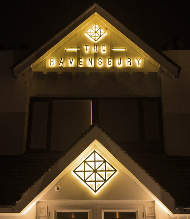 Brass Halo Illuminated Sign – Restaurant Signs by Goodwin & Goodwin, London