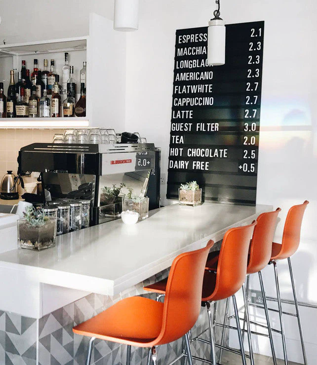Changeable Menu for Louie Louie – Restaurant Signs by Goodwin & Goodwin, London