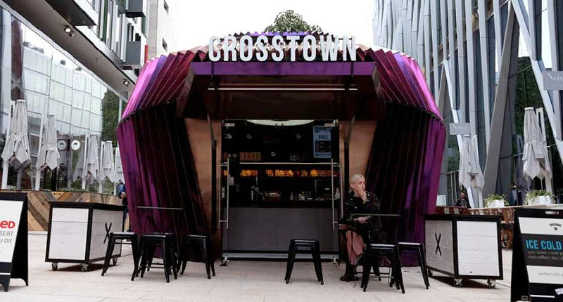 Cross Town Rimless Letters – Restaurant Signs by Goodwin & Goodwin, London