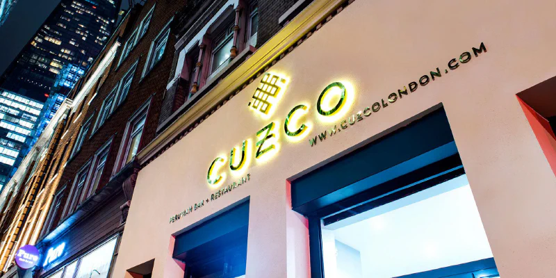 Cuzco, London Bridge – Restaurant Signs by Goodwin & Goodwin, London