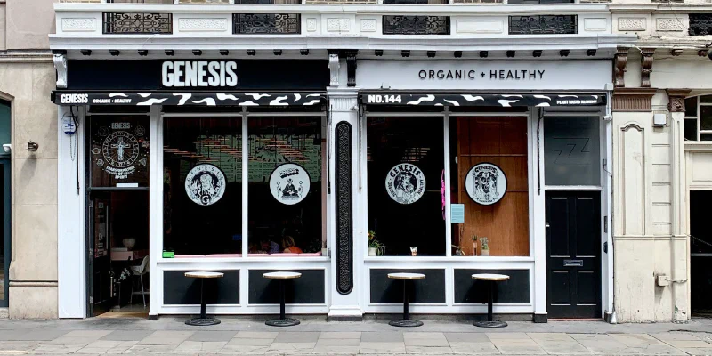 Genesis Restaurant Exterior Signage – Restaurant Signs by Goodwin & Goodwin, London