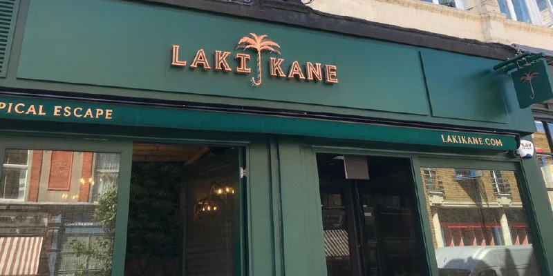 Laki Kane, Islington – Restaurant Signs by Goodwin & Goodwin, London