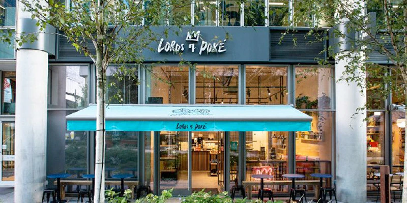 Lords of Poké Fascia – Restaurant Signs by Goodwin & Goodwin, London