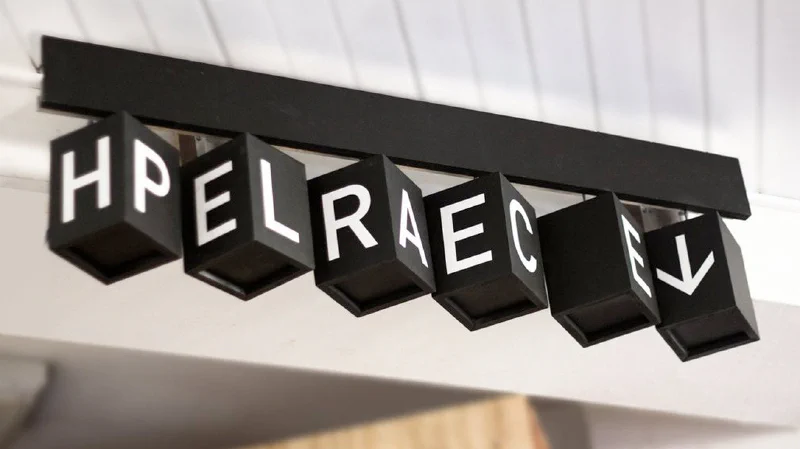 Mechanical Sign. Click to see the animation – Restaurant Signs by Goodwin & Goodwin, London