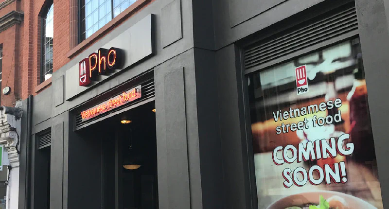 Pho vietnamese street food - Reading – Restaurant Signs by Goodwin & Goodwin, London