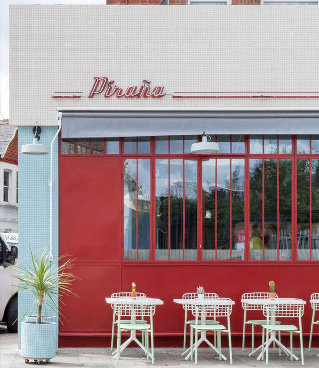 Pirana Restaurant Neon Sign – Restaurant Signs by Goodwin & Goodwin, London