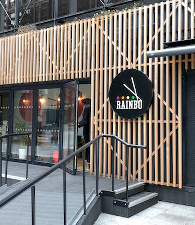 Rainbo Circular Sign – Restaurant Signs by Goodwin & Goodwin, London