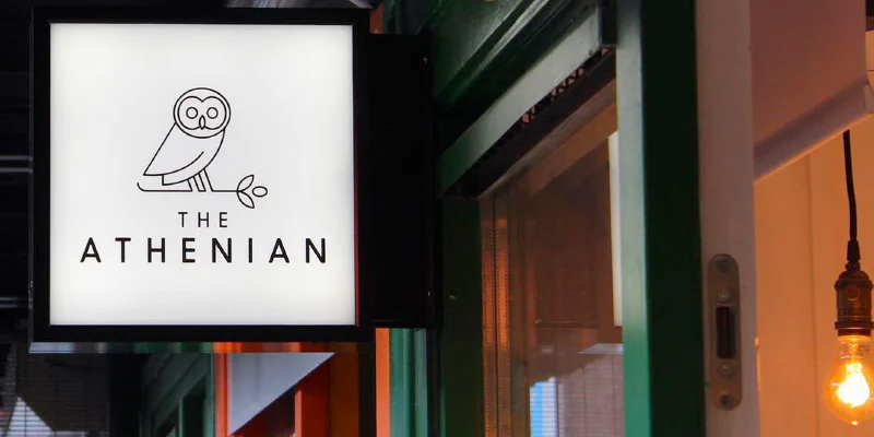 The Anthenian Sign – Restaurant Signs by Goodwin & Goodwin, London